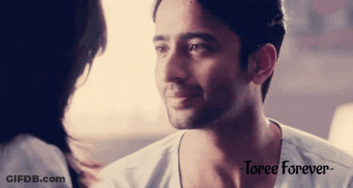 Man And Woman Looking At Each Other Saying Toree Forever GIF