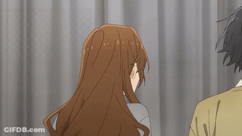 Man And Woman Looking At Each Other GIF