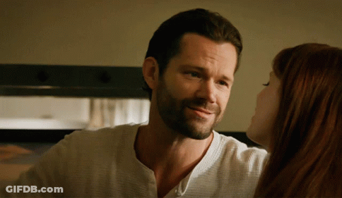 Man And Woman Looking At Each Other GIF