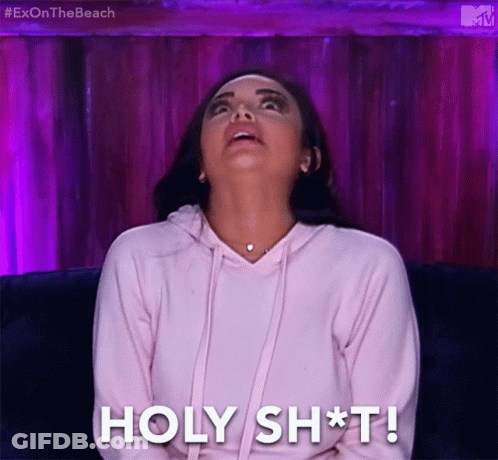 Man And Woman Looking At Each Other With Red Scarf GIF