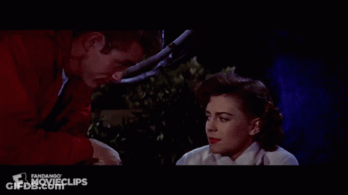 Man And Woman Looking At Each Other GIF