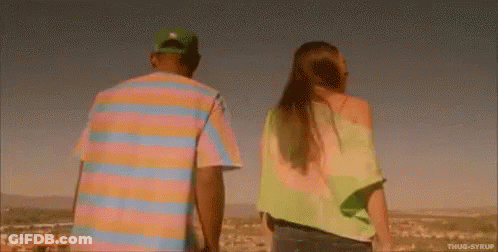 Man And Woman Looking At Sky GIF