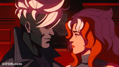 Man And Woman Looking Into Each Other's Eyes GIF