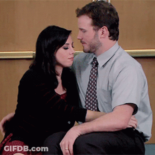 Man And Woman Looking Into Each Other's Eyes GIF