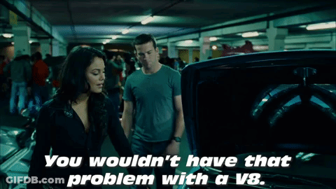 Man And Woman Looking Under Hood Saying You Wouldn't Have That Problem GIF