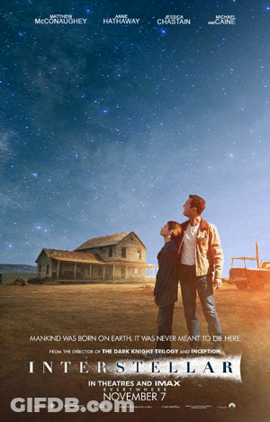 Man And Woman Looking Up At Stars Interstellar GIF