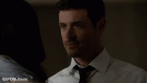 Man And Woman Looking, Woman In Scarf GIF