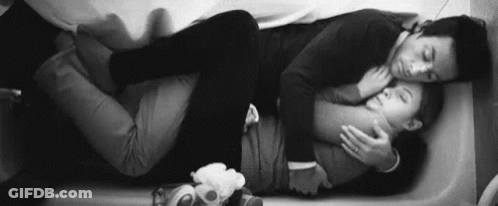 Man And Woman Lying In Bathtub GIF