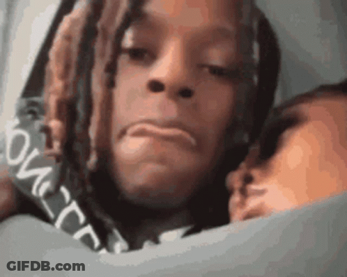 Man And Woman Lying On Bed GIF