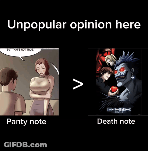 Man And Woman Next To Death Note GIF