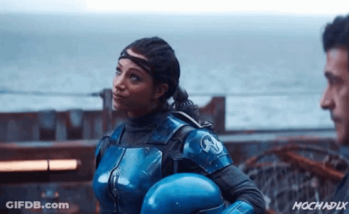 Man And Woman On Boat Woman In Blue Helmet GIF