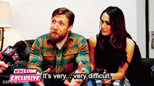 Man And Woman On Couch Woman Saying It's Very Very Difficult GIF