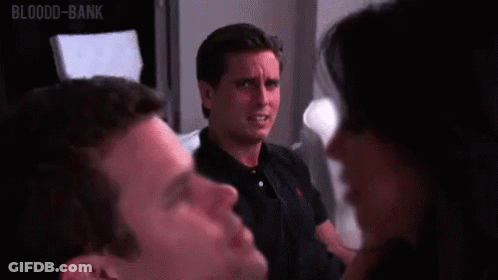 Man And Woman On Plane, Man Looking At Woman GIF