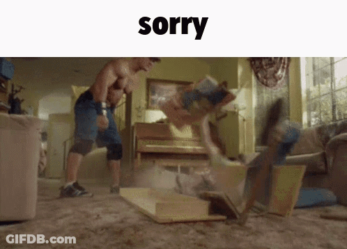 Man And Woman On Skateboard With Sorry GIF