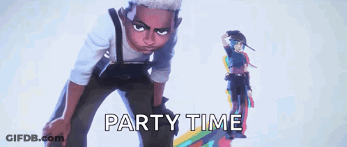 Man And Woman Party Time GIF