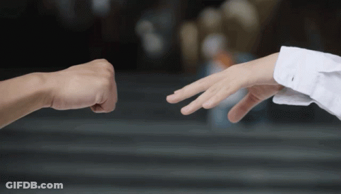 Man And Woman Playing Rock Paper Scissors GIF
