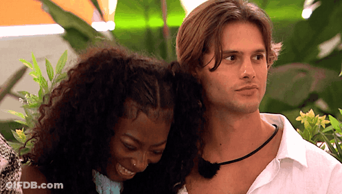 Man And Woman Posing Together GIF