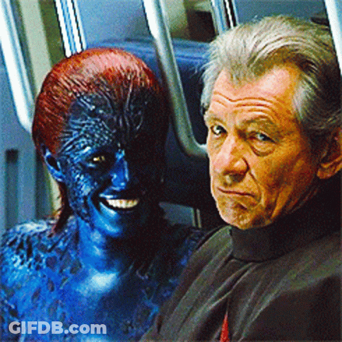 Man And Woman Posing GIF