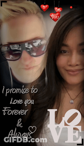 Man And Woman Promising I Promise To Love You Forever & Always GIF