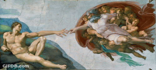 Man And Woman Reaching Out To Each Other GIF