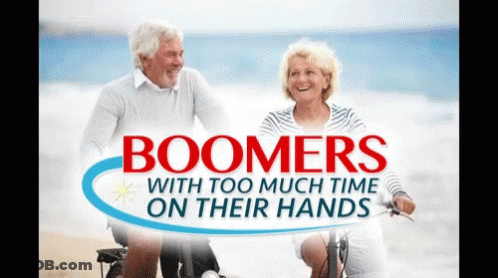 Man And Woman Riding Bicycles On Beach GIF