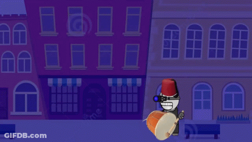 Man And Woman Riding Bike Down Street GIF
