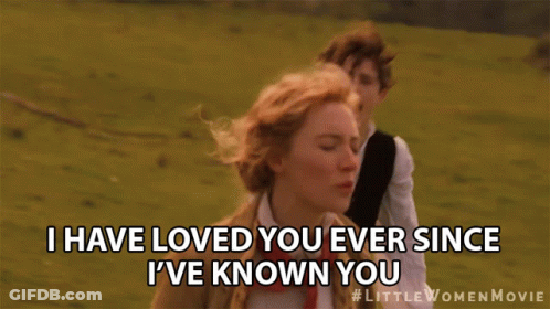 Man And Woman Running In Field GIF