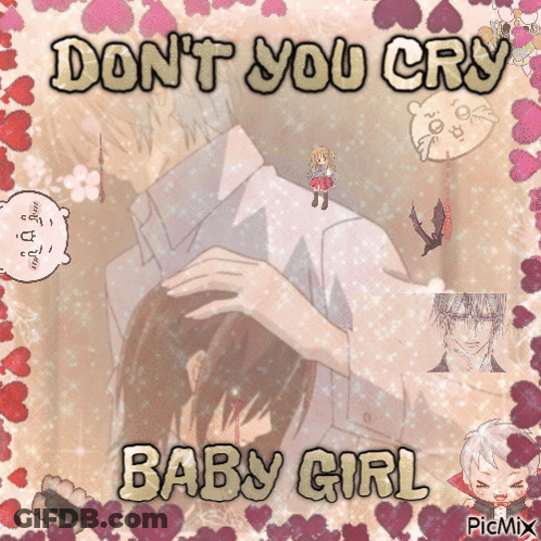 Man And Woman Saying Don't You Cry Baby Girl GIF