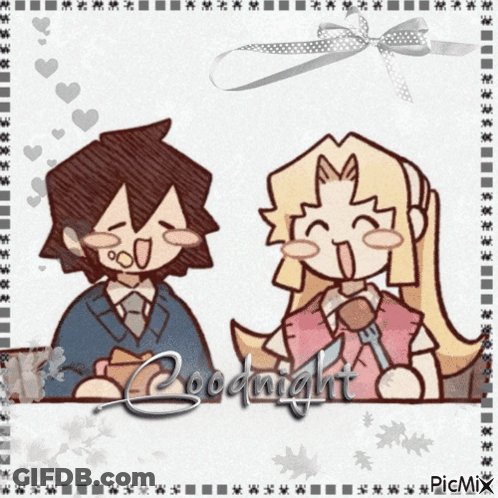 Man And Woman Saying Goodnight GIF