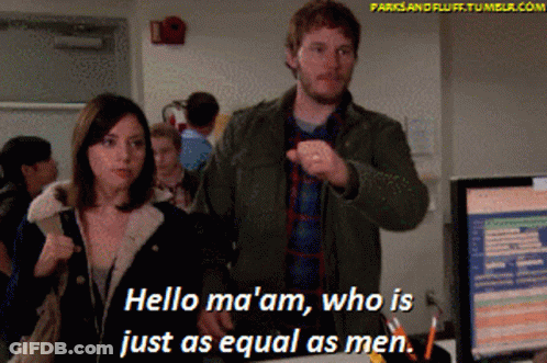 Man And Woman Saying Hello Ma'am GIF