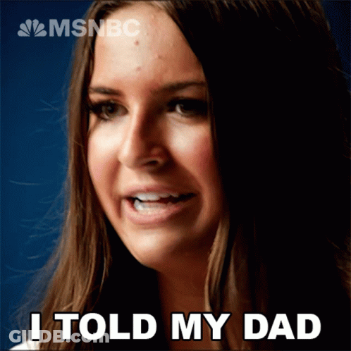 Man And Woman Saying It's A Good News Kind Of Day GIF
