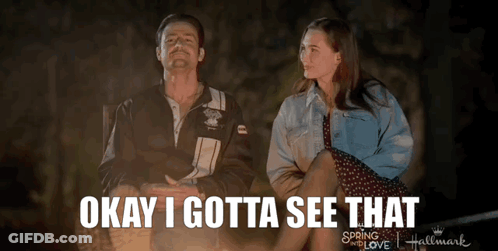 Man And Woman Saying Okay I Gotta See That GIF