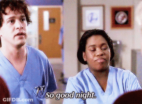 Man And Woman Saying So Good Night GIF