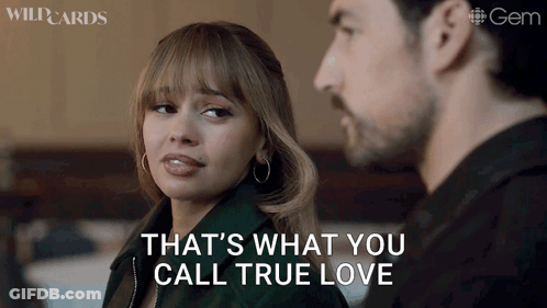 Man And Woman Saying True Love GIF