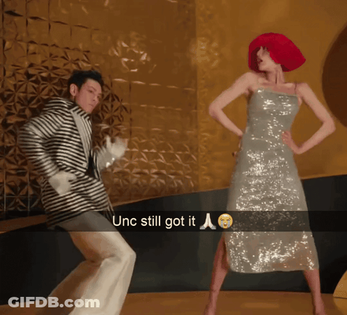 Man And Woman Saying UNC Still Got It GIF