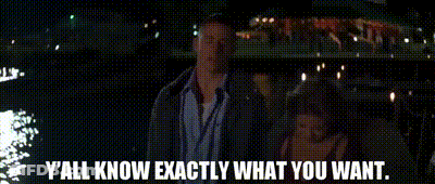 Man And Woman Saying Y'all Know Exactly What You Want GIF