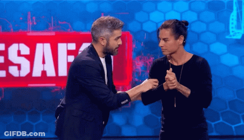 Man And Woman Shaking Hands GIF
