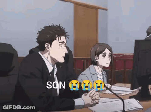 Man And Woman Sitting At Computer With Son On Screen GIF