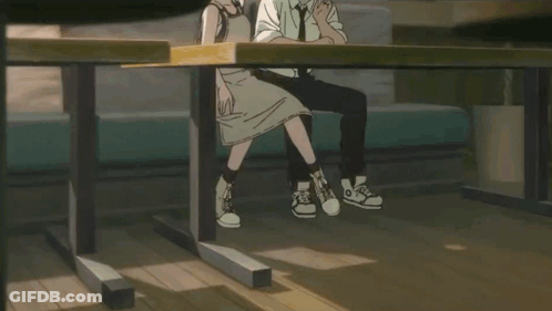 Man And Woman Sitting Eyes Closed GIF