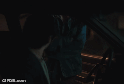 Man And Woman Sitting In Car At Night Woman Smiling GIF