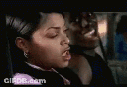 Man And Woman Sitting In Car Woman Blowing Kiss GIF