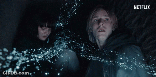 Man And Woman Sitting In Dark Room Netflix GIF