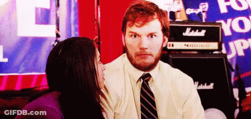 Man And Woman Sitting Near Amplifier GIF