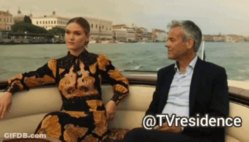 Man And Woman Sitting On Boat With @Tvresidence GIF