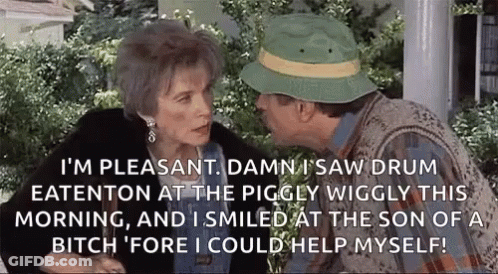 Man And Woman Sitting On Porch Talking GIF