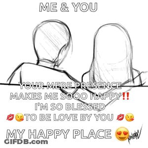 Man And Woman Sitting Together GIF