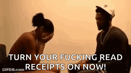 Man And Woman Sitting Woman Covering Face GIF