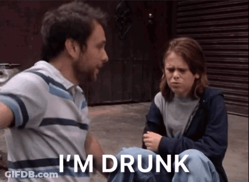 Man And Woman Sitting Woman Says I'm Drunk GIF