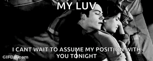 Man And Woman Sleeping In Bed GIF