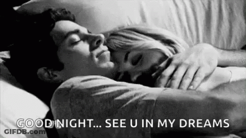 Man And Woman Sleeping In Bed GIF